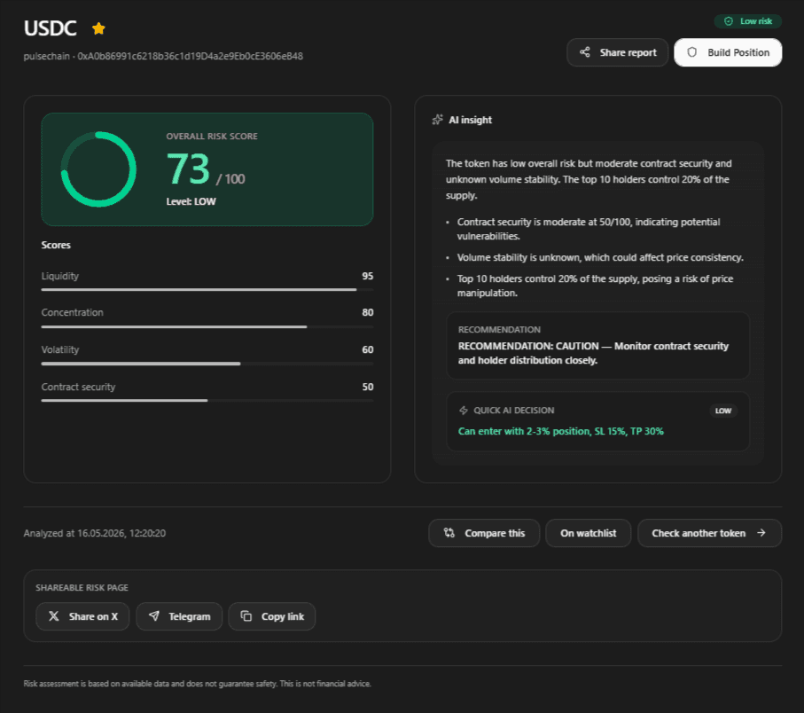 Risk Checker (dark)